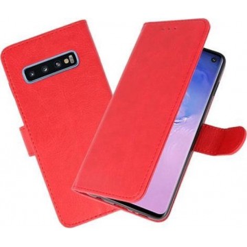 Bookstyle Wallet Cases Hoesje voor Samsung Galaxy S10 Rood