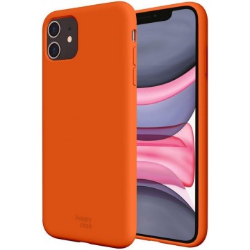 HappyCase Apple iPhone 11 Hoesje Siliconen Back Cover Oranje