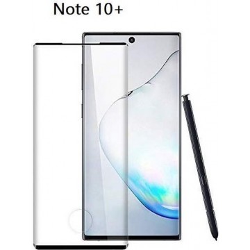 Samsung Galaxy Note 10 Plus Full glue Protector Zwart - Ntech