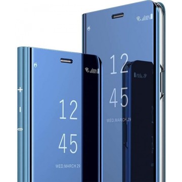 Samsung Galaxy S10 Plus Hoesje - Clear View Cover - Blauw
