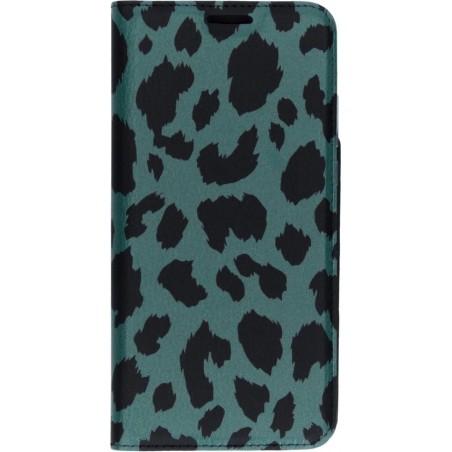 Design Softcase Booktype Huawei P30 Lite hoesje - Panter Groen