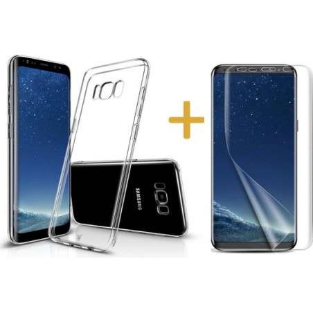 Samsung S8 Hoesje en Samsung S8 Screenprotector- Samsung Galaxy S8 Hoesje Hard Case Hoesje + Screen Protector