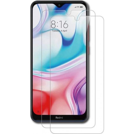 Xiaomi Redmi 8 Screenprotector Glas - Tempered Glass Screen Protector - 2x