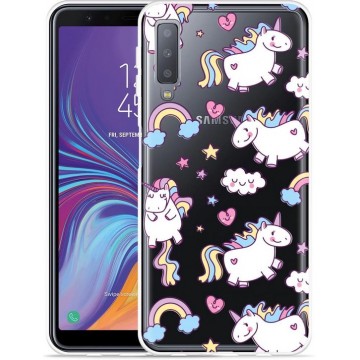Galaxy A7 2018 Hoesje Fat Unicorn