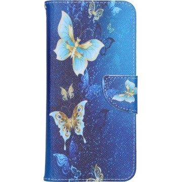 Design Softcase Booktype Samsung Galaxy A21s hoesje - Vlinders
