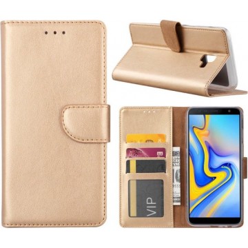 Hoesje voor Samsung Galaxy J6 PLUS 2018 - Book Case - Goud