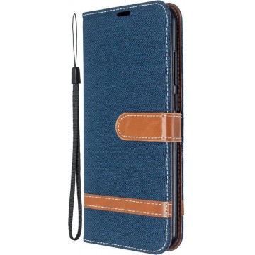 Xiaomi Redmi Note 8T Hoesje - Denim Book Case - Donkerblauw