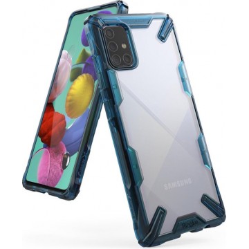 Ringke Fusion X Backcover Samsung Galaxy A71 hoesje - Blauw