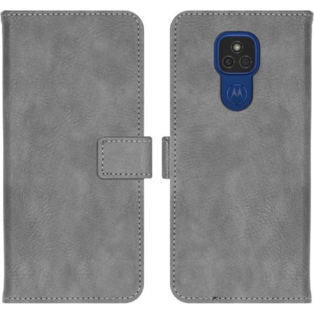 iMoshion Luxe Booktype Motorola Moto E7 Plus / G9 Play hoesje - Grijs