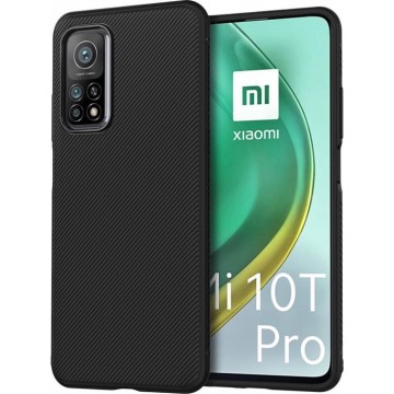 Texture TPU hoesje voor Xiaomi Mi 10T /Mi 10T Pro - zwart
