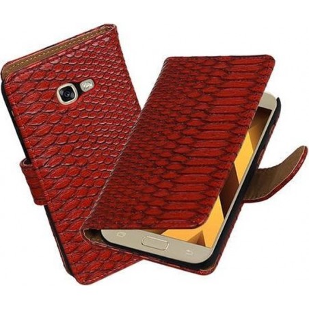 BestCases.nl Rood Slang booktype wallet cover hoesje Samsung Galaxy A5 2017
