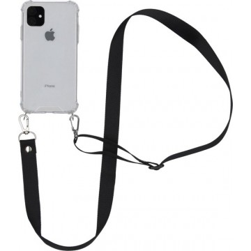 iMoshion Backcover met koord hoesje - Nylon iPhone 11- Zwart