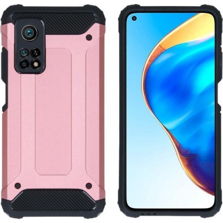 iMoshion Rugged Xtreme Backcover Xiaomi Mi 10T (Pro) hoesje - Rosé Goud