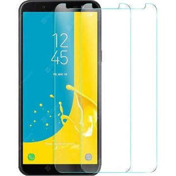 2 Stuks Screenprotector Tempered Glass Glazen Gehard Screen Protector 2.5D 9H (0.3mm) - Samsung Galaxy J6 2018