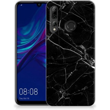 Smartphone hoesje Huawei P Smart Plus (2019) Transparant Hoesje Marmer Zwart