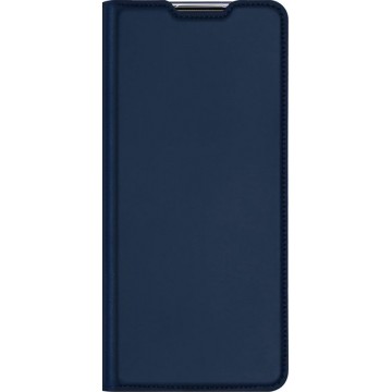 Dux Ducis Slim Softcase Booktype Motorola Moto G9 Plus hoesje - Donkerblauw