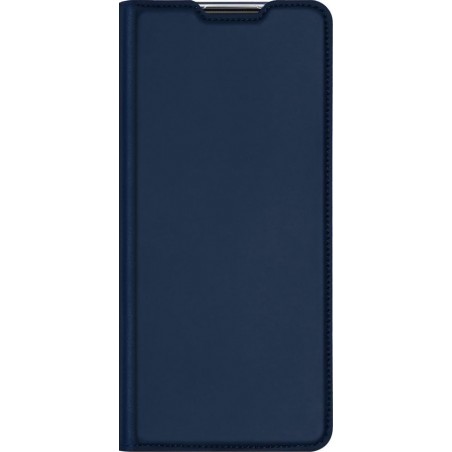 Dux Ducis Slim Softcase Booktype Motorola Moto G9 Plus hoesje - Donkerblauw