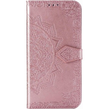 Mandala Booktype Samsung Galaxy Note 20 Ultra hoesje - Rosé Goud