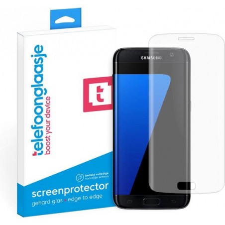 Glazen screenprotector voor Samsung Galaxy S7 Edge | Tempered glass | Gehard glas