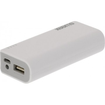 Portable Power Bank Lithium-Ion 4000 mAh USB White