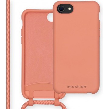 iMoshion Color Backcover met afneembaar koord iPhone SE (2020) / 8 / 7 hoesje - Peach
