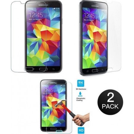 Paxx® Gratis 1+1 Screenprotector Glass Tempered Glass 2 stuks voor Samsung Galaxy S5 Neo