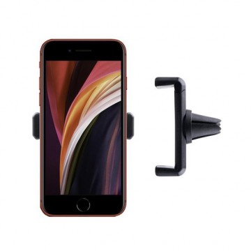 Shop4 - iPhone SE (2020) Autohouder Verstelbare Ventilatierooster Houder Zwart