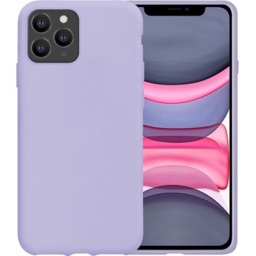 iPhone 11 Pro Hoes Case Siliconen Hoesjes Hoesje Back Cover - Paars