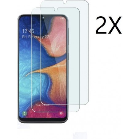 Ntech 2 Stuks Screenprotector Tempered Glass Glazen  (0.3mm) - Samsung Galaxy A20e