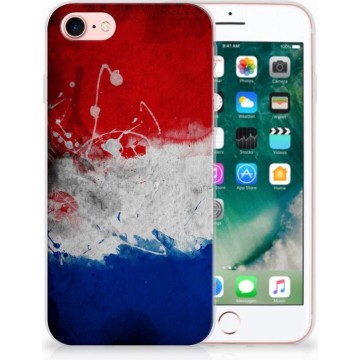 Uniek TPU Hoesje Nederlandse Vlag Geschikt voor Apple iPhone 7 | 8