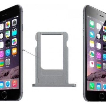 iPhone 6 / 6 plus simkaart houder grijs mobtsupply