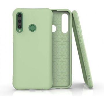 Voor Huawei P Smart Plus 2019 / Honor 20 Lite / 10i / 20i Effen kleur TPU Slim schokbestendig beschermhoes (groen)