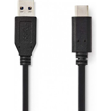 Nedis CCGB61650BK10 USB-kabel 1 m 3.2 Gen 2 (3.1 Gen 2) USB C USB A Zwart