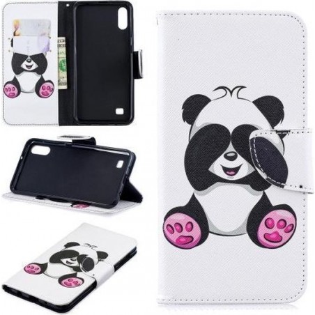 Panda beertje agenda wallet case hoesje Samsung Galaxy A10