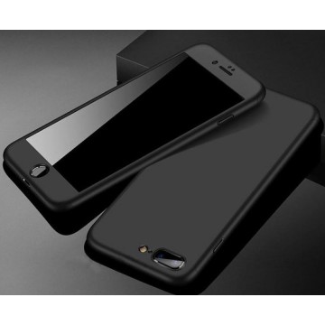 Apple iPhone 8 | 360 Graden Bescherming | Voor- en Achterkant | Zwart | inclusief screenprotector