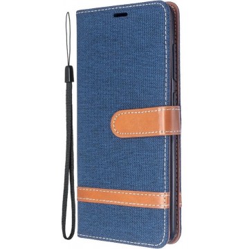 Coverup Samsung Galaxy A51 Hoesje - Denim Book Case - Blauw