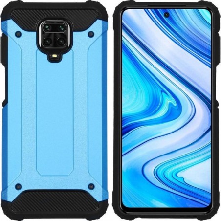 iMoshion Rugged Xtreme Backcover Xiaomi Redmi Note 9 Pro / 9S hoesje - Lichtblauw