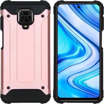 iMoshion Rugged Xtreme Backcover Xiaomi Redmi Note 9 Pro / 9S hoesje - Rosé Goud