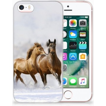 iPhone SE | 5S Uniek TPU Hoesje Paarden