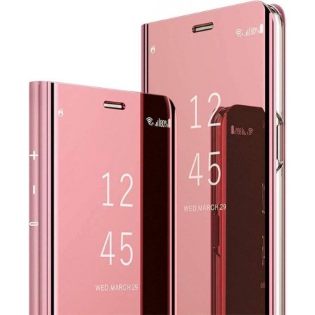 Samsung Galaxy S9 Hoesje - Clear View Cover - Roze