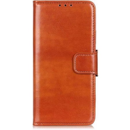 Samsung Galaxy Note 20 Ultra hoesje, Wallet bookcase, Bruin - Telefoonhoesje geschikt voor Samsung Galaxy Note 20Ultra