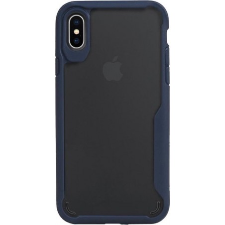 Navy Focus Transparant Hard Cases voor iPhone X / XS