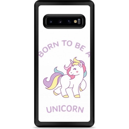 Galaxy S10 Hardcase hoesje Born to be a Unicorn