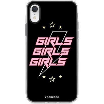 FOONCASE iPhone XR hoesje TPU Soft Case - Back Cover - Rebell Girls (sterretjes bliksem girls)