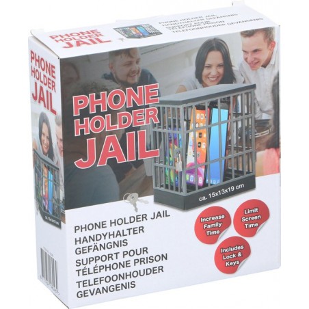 gevangenis voor de telefoon, Phone jail 15x13x19cm