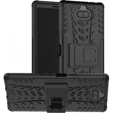 Sony Xperia 10 hoesje - Schokbestendige Back Cover - Zwart