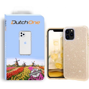 Iphone 12 Pro Max hoesje Goud glitter - Hoesjes - Back Cover - Case