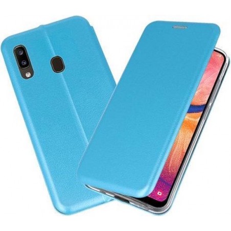 Bestcases Hoesje Slim Folio Telefoonhoesje Samsung Galaxy A20 - Blauw