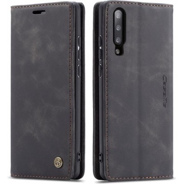 CaseMe - Samsung Galaxy A50 hoesje - Wallet Book Case - Magneetsluiting - Zwart