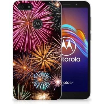 Smartphonehoesje Motorola Moto E6 Play Smartphone hoesje Vuurwerk